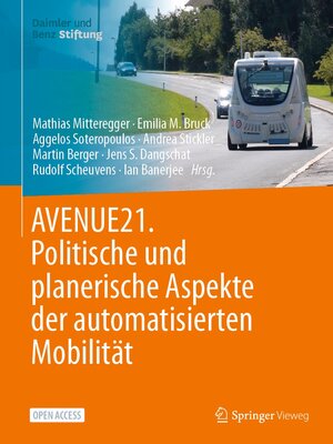 cover image of AVENUE21. Politische und planerische Aspekte der automatisierten Mobilität